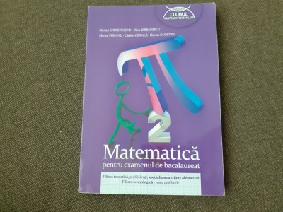 MARIAN ANDRONACHE MATEMATICA PENTRU EXAMENUL DE BACALAUREAT 2013 CLUBUL MATEMATICIENILOR foto