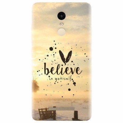 Husa silicon pentru Xiaomi Remdi Note 3, Believe In Yourself foto