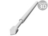 Ac de testare TEKON TK0030N.T127S120A, Abatere Arc 2mm, Pin Otel, Placare Aurit, Varf Cap T, Curent 3A, Pas 1.91mm