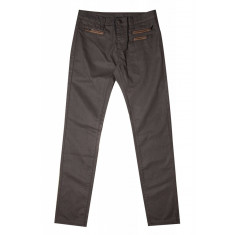 Pantaloni casual Zus van Sil, pentru femei, talie regular, cu buzunare decorative, Taupe