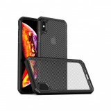 Cumpara ieftin Husa Compatibila cu Apple iPhone XS Max Techsuit Carbon Fuse Negru, Carcasa