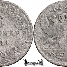 1841, 6 Kreuzer - Leopold I - Marele Ducat de Baden