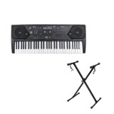 Orga electronica si stativ DEPOX&reg;, 61 clape, 5 octave si microfon