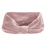 Bentită Păr Damă, Model Lățime 12cm, Catifelată, Culoare Nude, Nod Decorativ, Oem