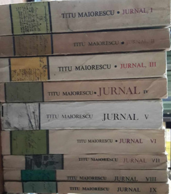 Titu Maiorescu-Jurnal-9 volume foto