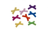Fundite din plastic pentru activitati crafts,30mm, diverse culori,10 bucati set