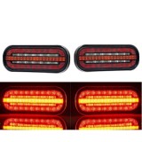 2 x LED Limina Spate Dynamic Intermitente Pentru Camion Remorca cu Priza 12v 24v E9