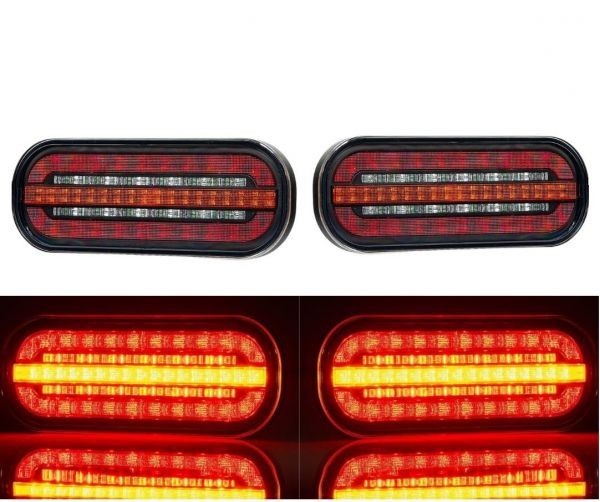 2 x LED Lampa Spate Dynamic Intermitente Camion Remorca 12v 24v E9
