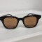 Ochelari de soare Vintage Square - Rama neagra Lentile maro