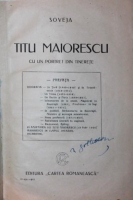 TITU MAIORESCU foto