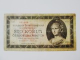 Cehoslovacia 100 Korun 1945,bancnota din imagini