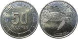 Costa Rica 2023 - 50 colones, broasca testoasa, Hawksbill Turtle, UNC