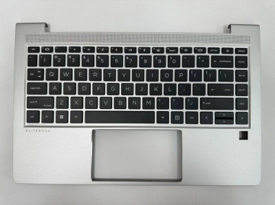 Carcasa superioara cu tastatura palmrest Laptop, HP, EliteBook 640 G9, 645 G9, N17709-001, iluminata, layout US foto