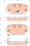 TRW GDB4176 COTEC set placute frana,frana disc