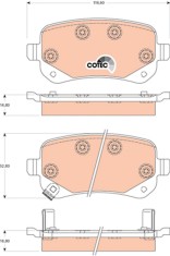TRW GDB4176 COTEC set placute frana,frana disc foto