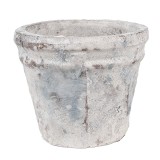 Cumpara ieftin Ghiveci flori teracota alb albastru 10x8 cm