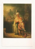 FA94 -Carte Postala- RUSIA -Hermitage, Leningrad - Rembrandt Harmenz van Rijn, David Farewell to Jonathan, necirculata 1983