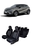 Cumpara ieftin Set huse scaune material textil dedicate RENAULT CAPTUR 2021- 2026 (SCAUNE SPORT, BANCHETA FRACTIONATA, RS LINE ICON TOUCH)