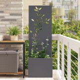 vidaXL Ghiveci de Grădină cu Panou Decorativ Antracit 50 x 140 cm
