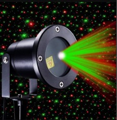 Proiector laser craciun exterior profesional, telecomanda, metal inoxidabil, Star Shower Motion