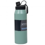 Termos YOUTH SPORTS interior Inox 1L model sticla verde Zilan ZTS8446