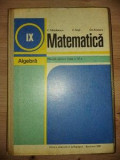 Matematica: Manual pentru clasa a 9-a Algebra - C. Nita