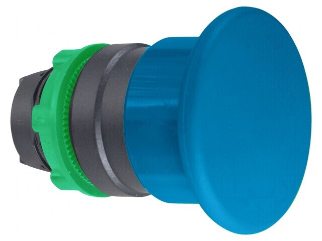 Buton Apăsare 22mm Albastru ZB5AC6