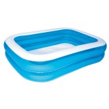 Piscina gonflabila Bestway dreptunghiulara, 262 x 175 x 51 cm, 778L, albastra, vinil + Kit reparatie