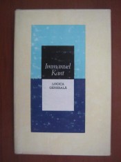 LOGICA GENERALA-EMMANUEL KANT foto