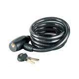 Antifurt bicicleta cu 2 chei tip B, 12mmx6.3mmx60cm, negru, Oem