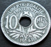 Moneda istorica 10 CENTIMES - FRANTA, anul 1941 * cod 3946 = excelenta, Europa, Zinc