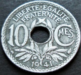 Cumpara ieftin Moneda istorica 10 CENTIMES - FRANTA, anul 1941 * cod 3946 = excelenta, Europa, Zinc