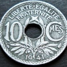 Moneda istorica 10 CENTIMES - FRANTA, anul 1941 * cod 3946 = excelenta