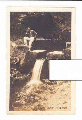 CP Moneasa - Cascada cu personaj, necirculata, excelenta foto