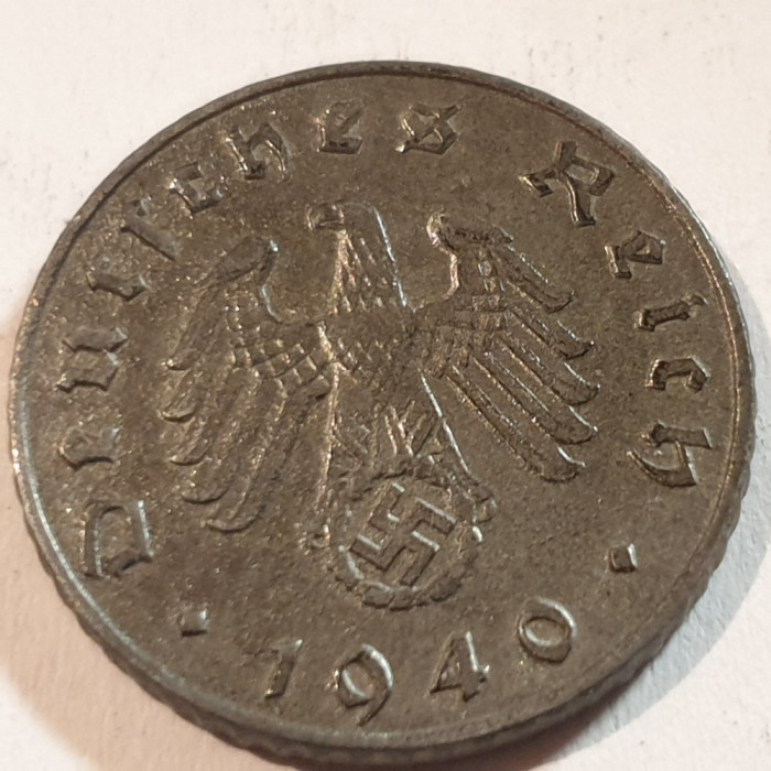Germania Nazista 5 reichspfennig 1940 J /Hamburg