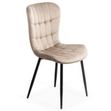Scaun living BUC 247, catifea, ergonomic, picioare metalice, 110 kg