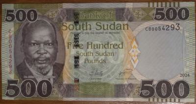 500 pounds 2024, Sudanul de Sud, UNC foto