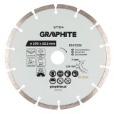 Disc diamantat segmentat Graphite 230 x 22,2 mm pentru taiere umeda si uscata