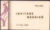 HST A681 Invitație Oradea 1934 Weisz Ignatz evreu