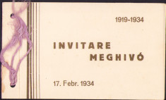 HST A681 Invitație Oradea 1934 Weisz Ignatz evreu foto