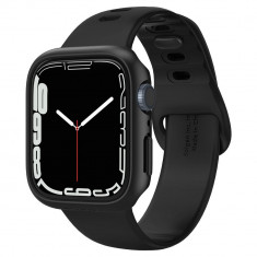 Husa Spigen Thin Fit pentru Apple Watch 7/8/9 (45 mm) Negru