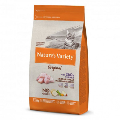 Nature&amp;amp;#039;s Variety Sterilized Cat Original No Grain Turkey 1,25 kg foto