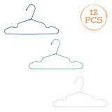Umerașe metalice pentru copii, 12 buc, alb, bleu și albastru, 29.5 cm, CMCLASS