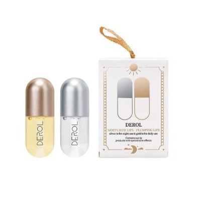 Set buze 2 Lip Plump, Derol, Plumping Day and Night, cu Ghimbir foto