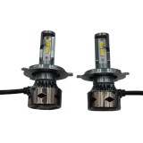 Set 2 becuri auto H4, 200W, 24LED, 30000 lumeni, canbus, D8