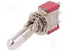 Intrerupator basculant, 2 pozitii, mod comutare ON-ON, SPDT, C&amp;K - 7101K2ZQE