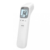 Cumpara ieftin Termometru cu infrarosu fara contact si alarma pentru febra
