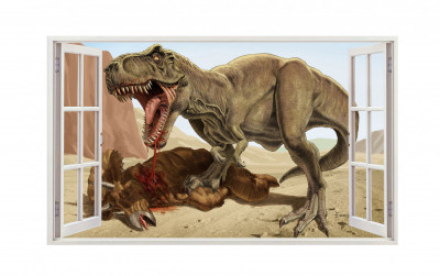 Sticker decorativ cu Dinozauri, 85 cm, 4320ST foto