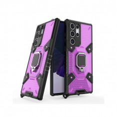 Husa pentru Samsung Galaxy S22 Ultra 5G Techsuit Honeycomb Armor Violet