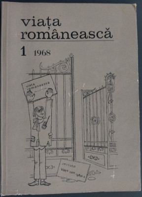 VIATA ROMANEASCA NR 1/1968: Eugen Ionescu/Lucian Blaga/Tudor Vianu/Leonid Dimov+ foto